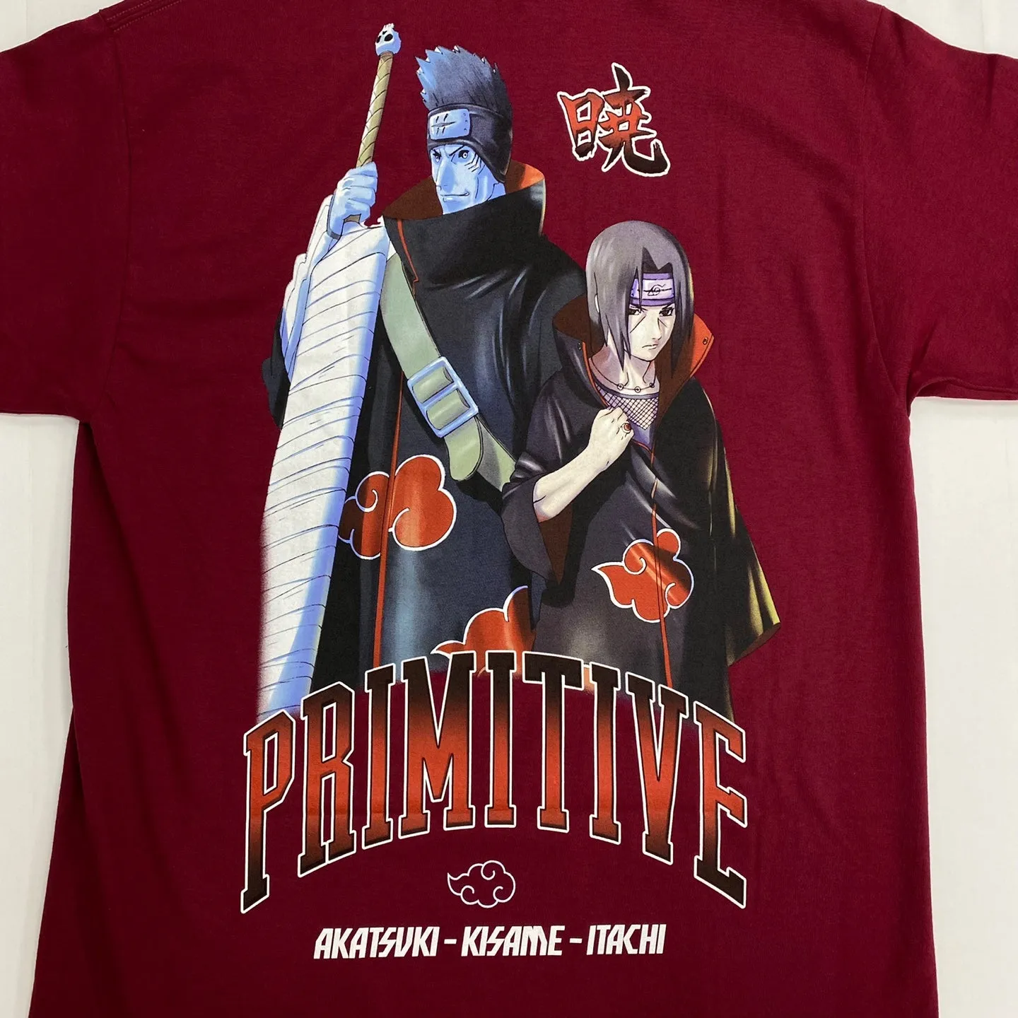 Primitive Skateboards X Naruto Shirt Akatsuki Slate Color T-Shirt