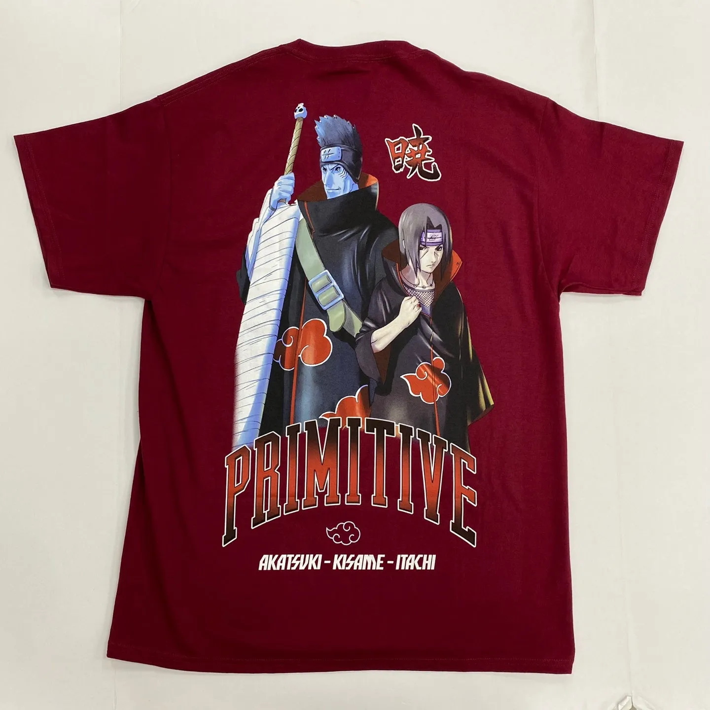 Primitive Skateboards X Naruto Shirt Akatsuki Slate Color T-Shirt