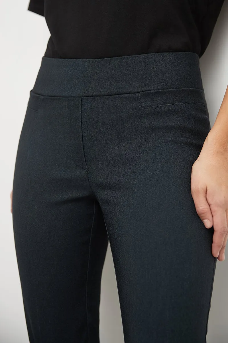 Pull-on bootcut work pants