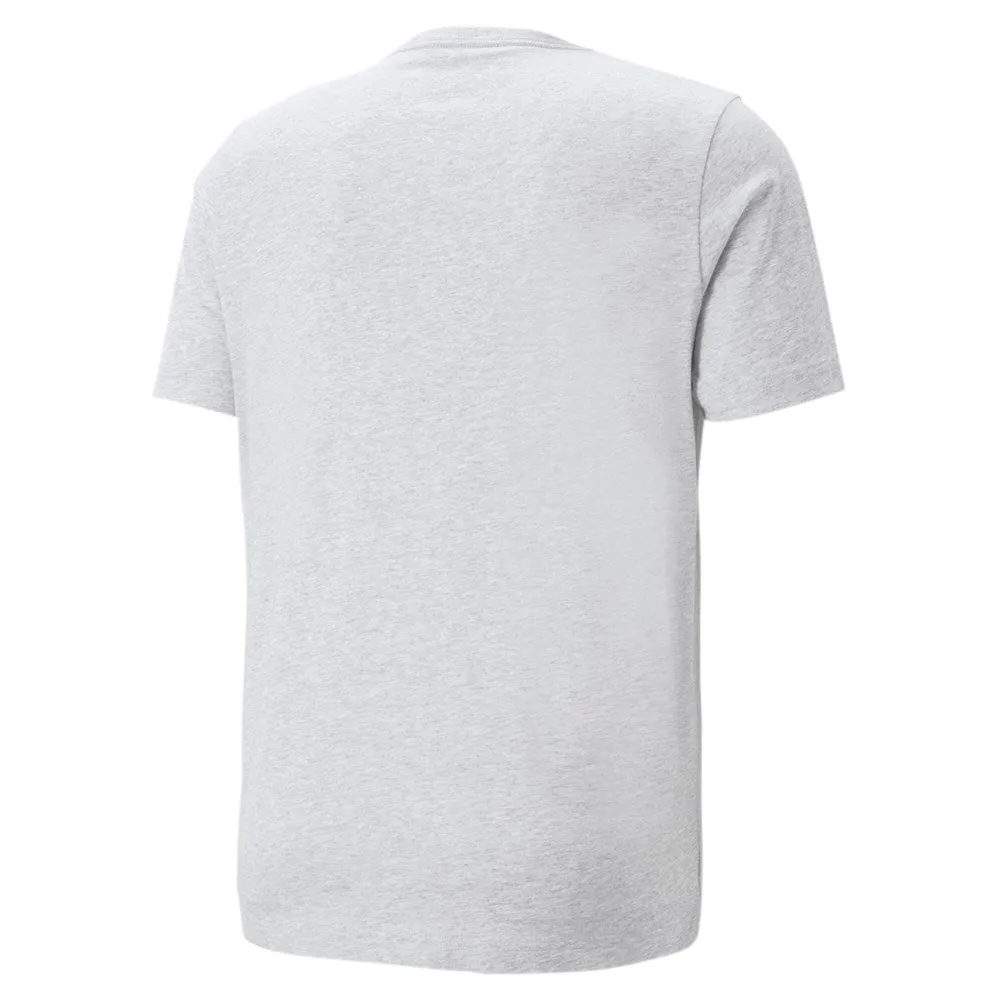 PUMA MEN'S ESSENTIALS  2 COLOUR LOGO GREY TEE