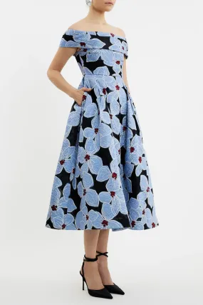 Rebecca Vallance Georgina Midi Dress – Elegant Floral Print with Flattering Fit