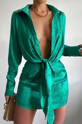 Rubs Dress - Emerald