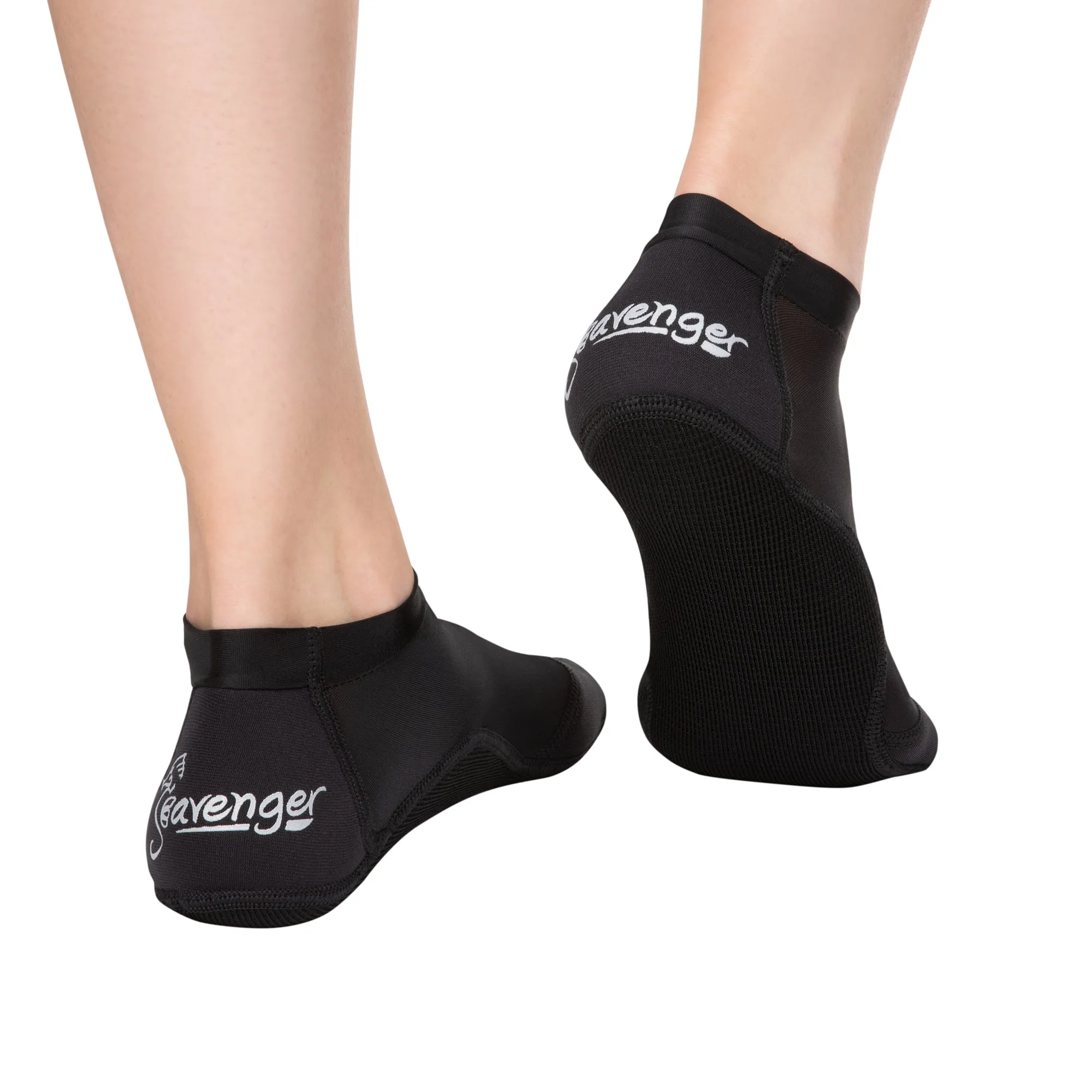 SeaSnug Ankle Beach Socks - Black