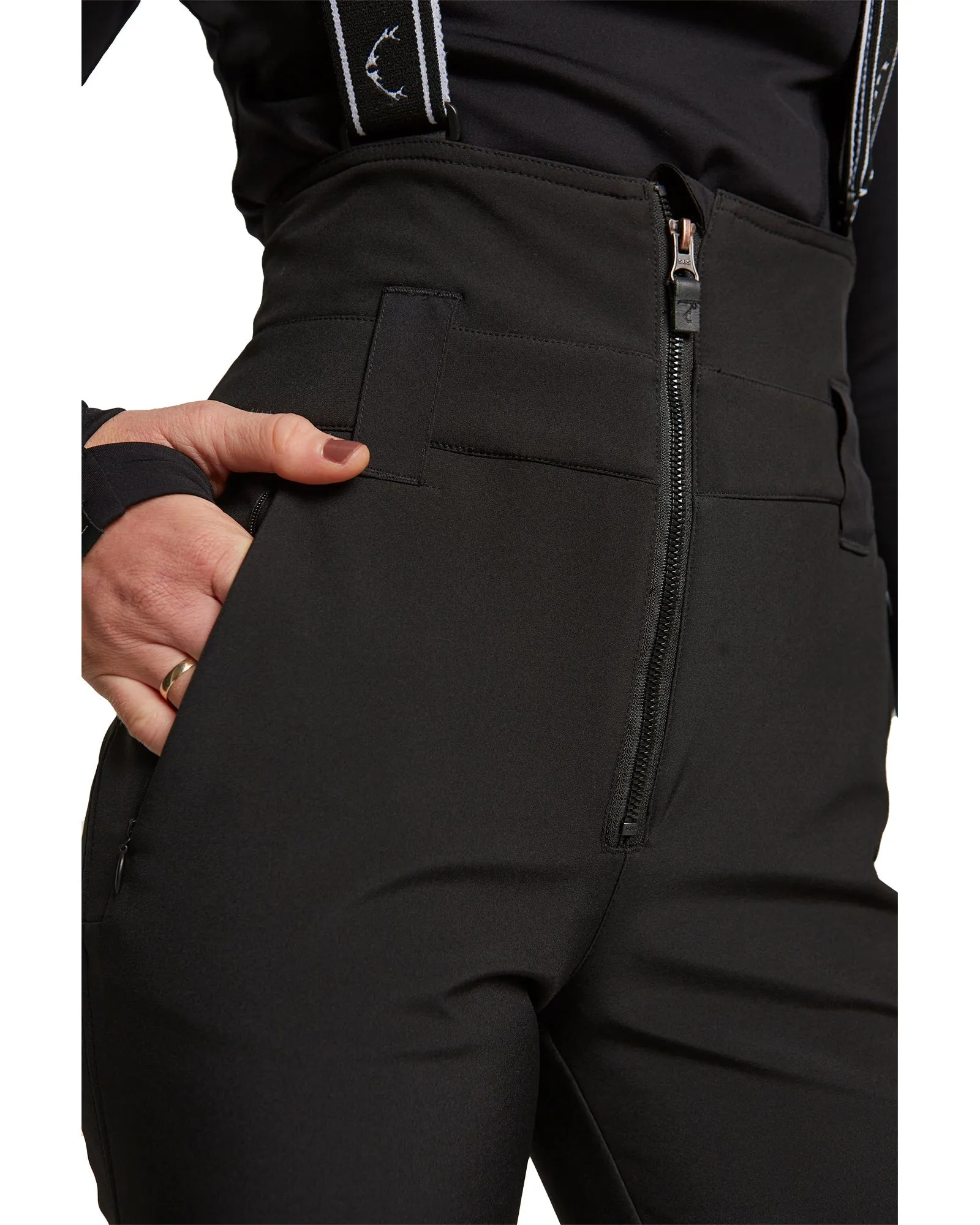 SOFTSHELL HIGH RISE PANT - TRUE BLACK