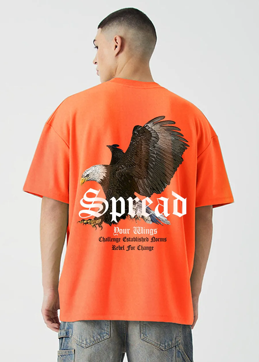 Spread Men Oversized Printed T-Shirt