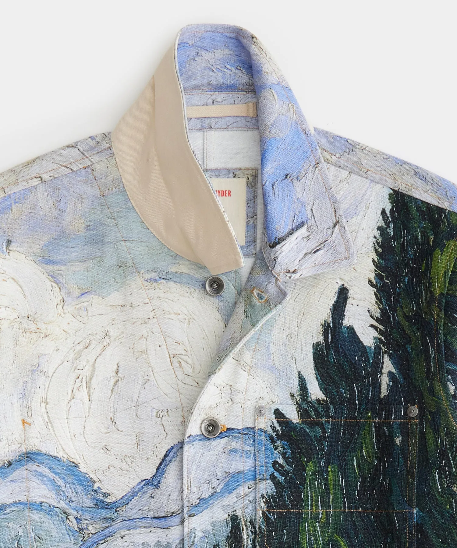 Limited Edition Todd Snyder x The Met Van Gogh Cypress Chore Coat – Stylish Art-Inspired Outerwear