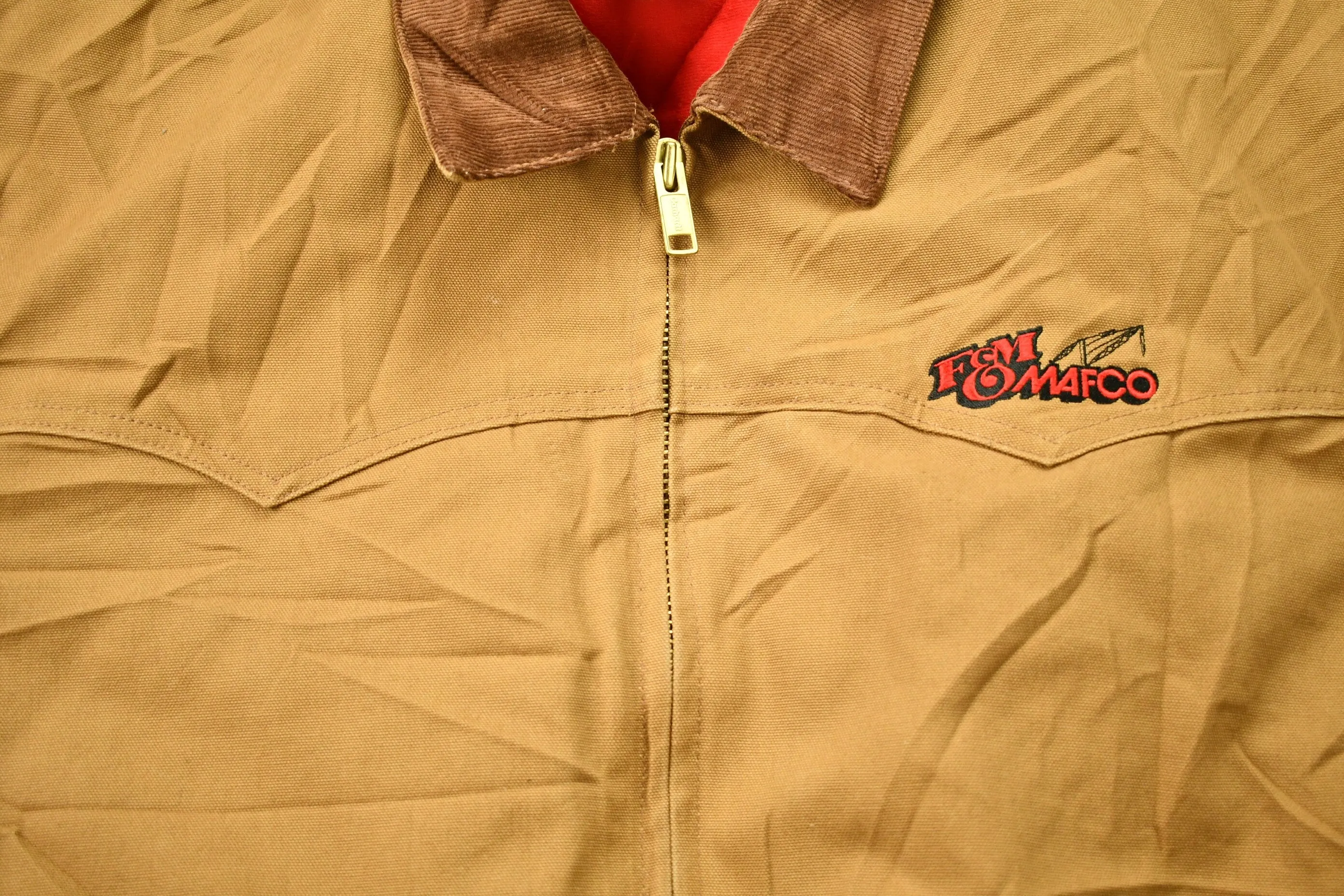 Vintage 1990s Carhartt Detroit Jacket / Workwear / Streetwear / Made In USA / 90s / Fleece Lined Jacket / Distressed Carhartt / Union Made